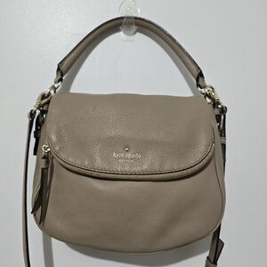 Kate Spade - 2-way Top Handle Bag Crossbody - Leather - Beige